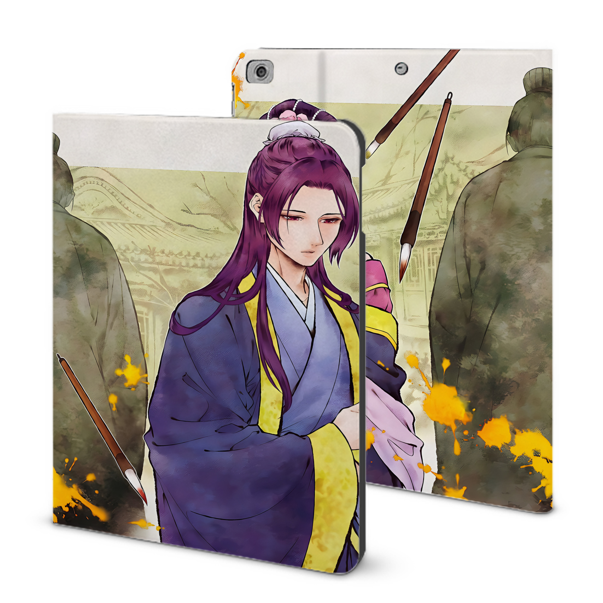（画像用） 薬屋のひとりごと The Apothecary Diaries IPad ケース ブック型 PUレザー TPU 耐衝撃 軽量 薄型 ペン収納なし 全面保護 IPad 各モデル対応